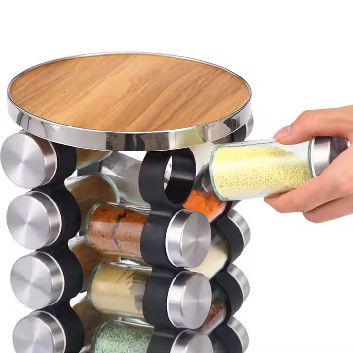 4 Tier 360 Round Kitchen Drawer Organizer Display 16 Jar Spice Stand Storage Set Spices Jars With Rack 4 Tier 360 Round Kitchen Drawer Organizer Display 16 Jar Spice Stand Storage Set Spices Jars With Rack